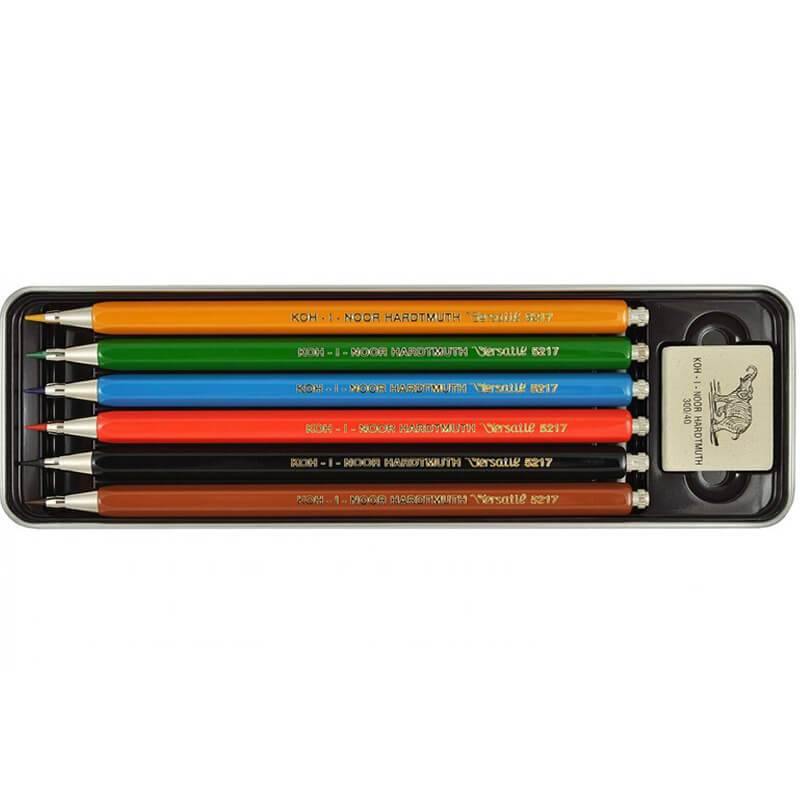 Koh-i-noor Mechanical Pencils 5217 Assorted Colours Set of 6