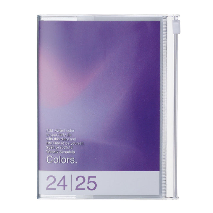 Mark's – Agenda scolaire hebdomadaire vertical 2024-2025 Dégradé Violet A6 (15,5 x 11,5 cm)