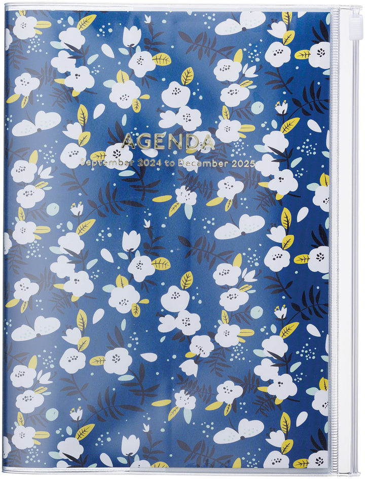 Mark's – Agenda scolaire hebdomadaire vertical 2024-2025 Fleur Vert A5 (16,4 x 21,5 cm)