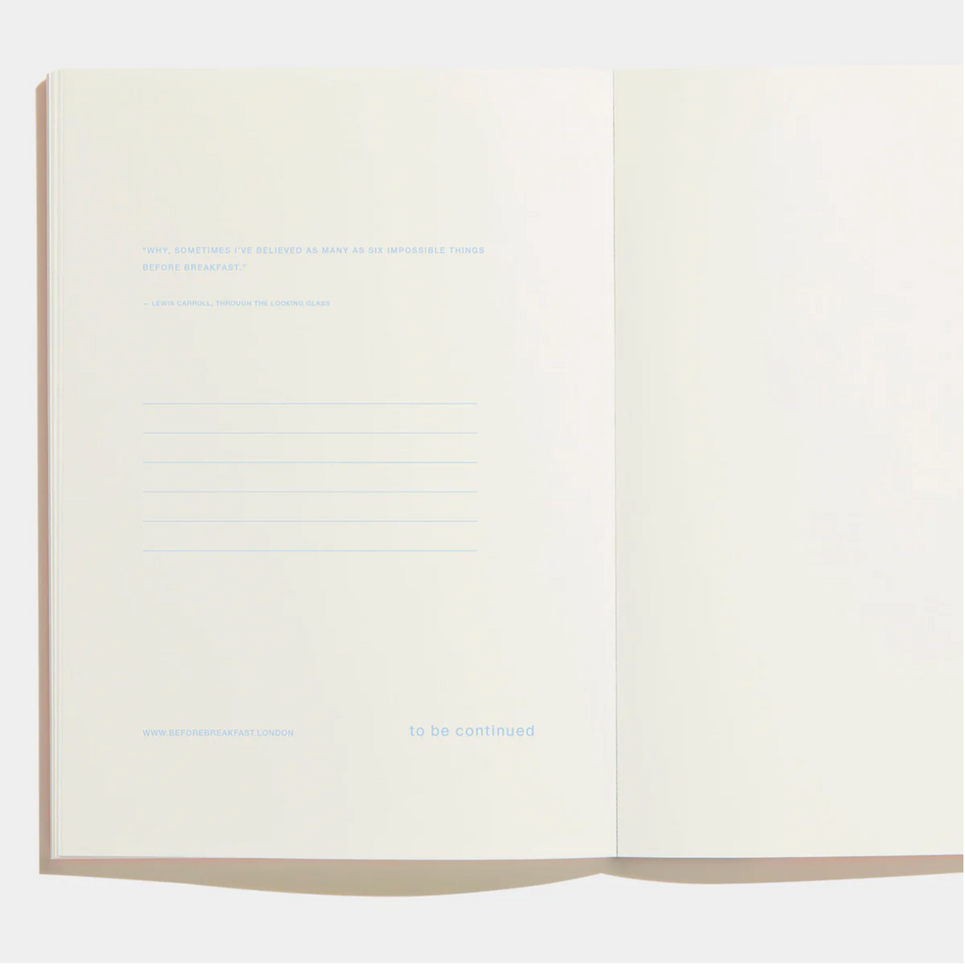 Before Breakfast – Every Day Notes Ocean Blue Dots – A5 Dot Mesh Notebook (19.6 x 14.1 cm)