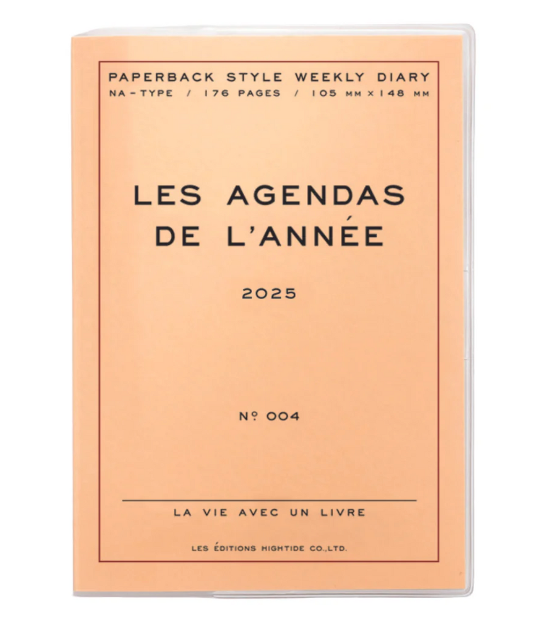 Hightide - Les Agendas de L’Année Cream - Agenda 2025 Semanal A6 