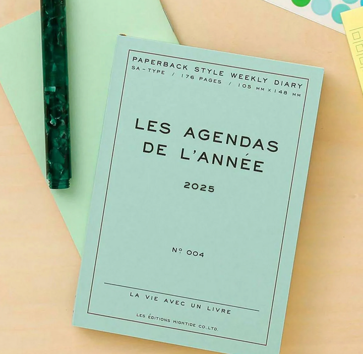 Hightide - Les Agendas de L’Année Cream - Agenda 2025 Semanal A6 