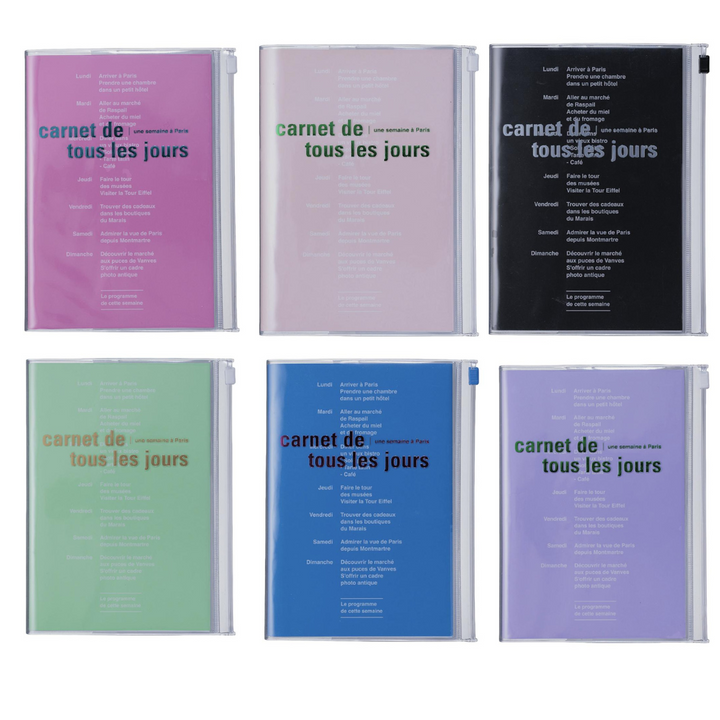 Mark's – Carnet de Tous les Jours Bleu Océan – Carnet Dot Mesh + Uni B6 (18,16 x 13,8 cm)