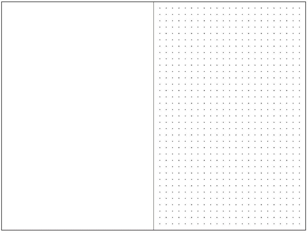 Mark's – Carnet de Tous les Jours Black – Dot Mesh Notebook + Plain B6 (18.16 x 13.8 cm)