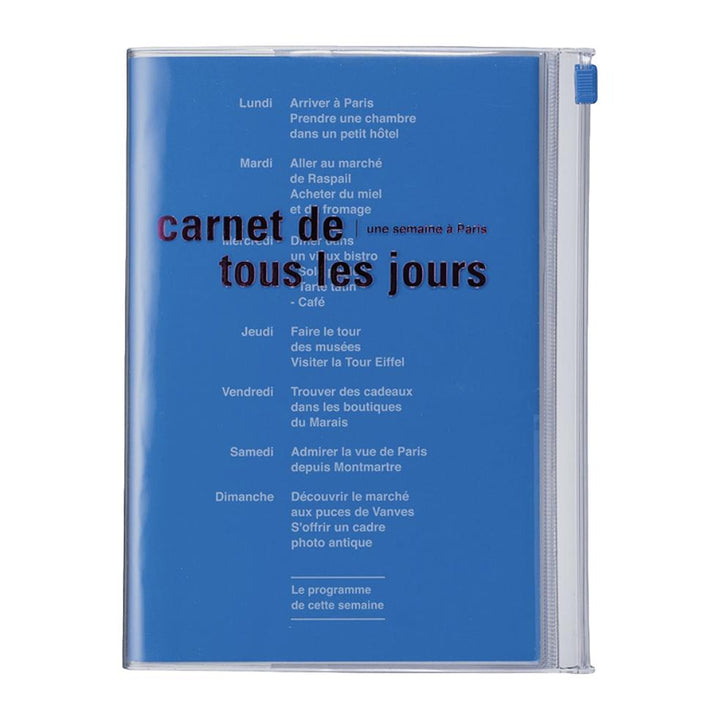 Mark's – Carnet de Tous les Jours Bleu Océan – Carnet Dot Mesh + Uni B6 (18,16 x 13,8 cm)