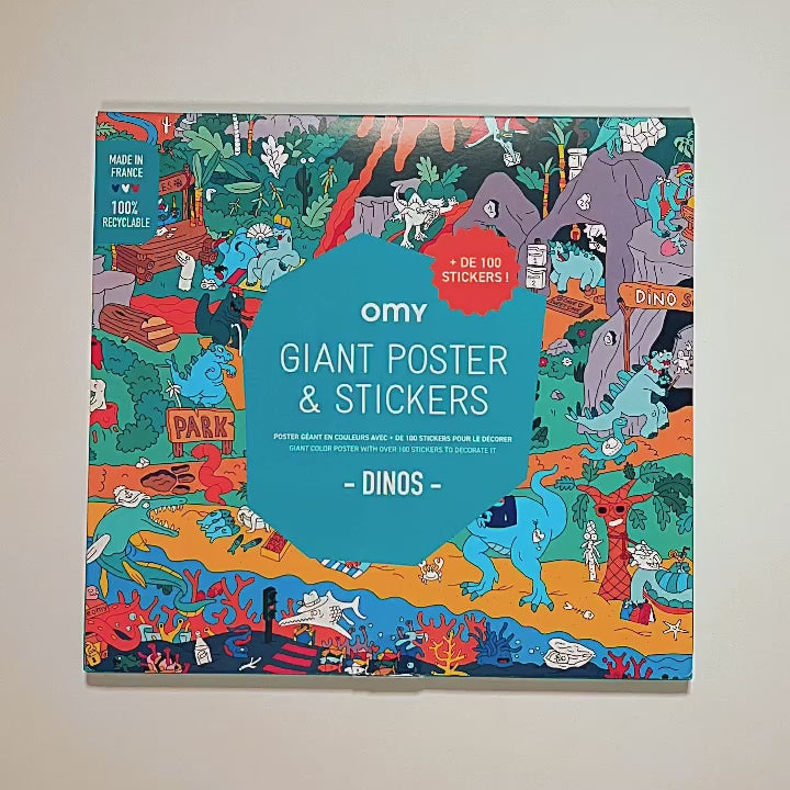 Poster géant et Stickers France - OMY