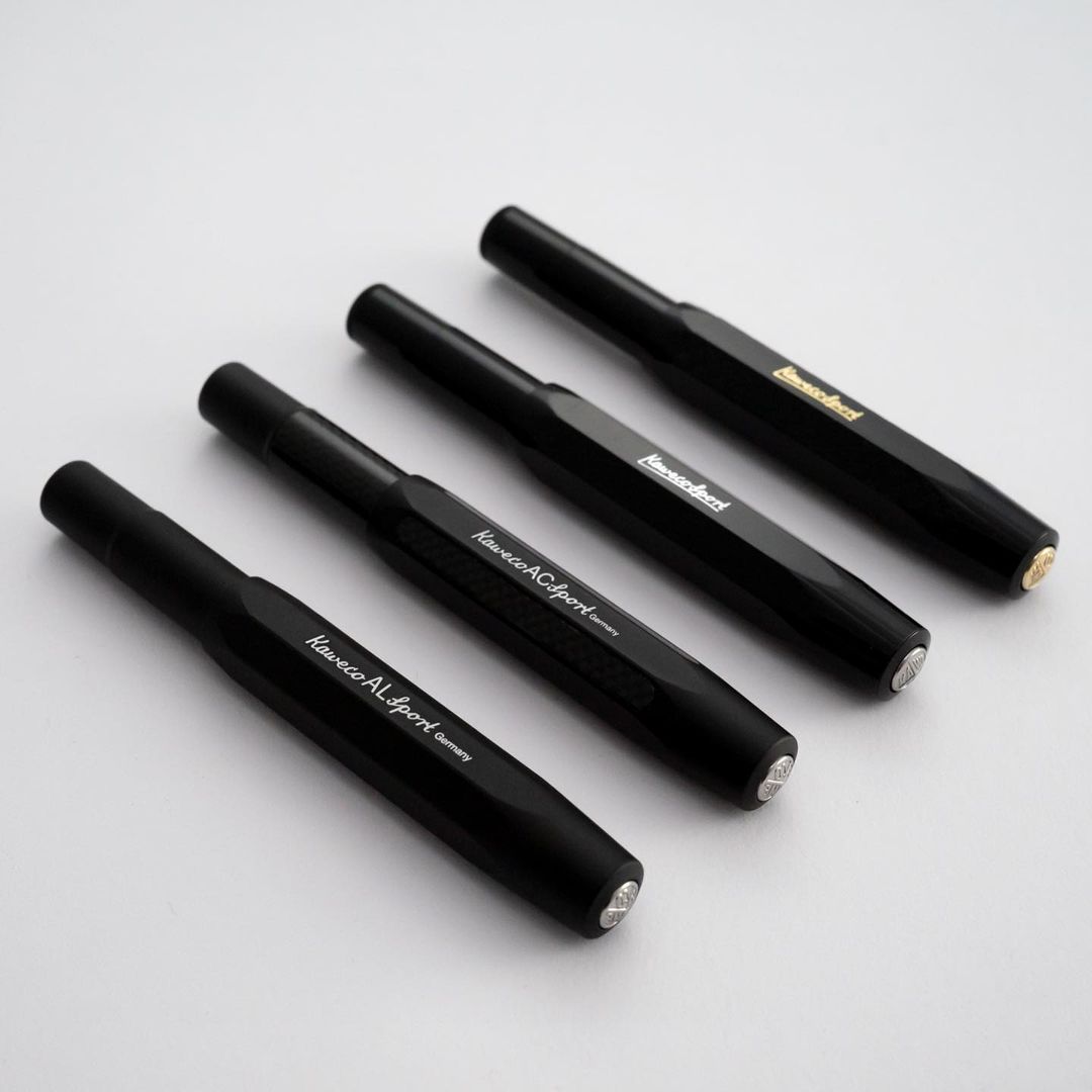 Kaweco - AL Sport Fountain Pen All Black Edition - Fountain Pen M
